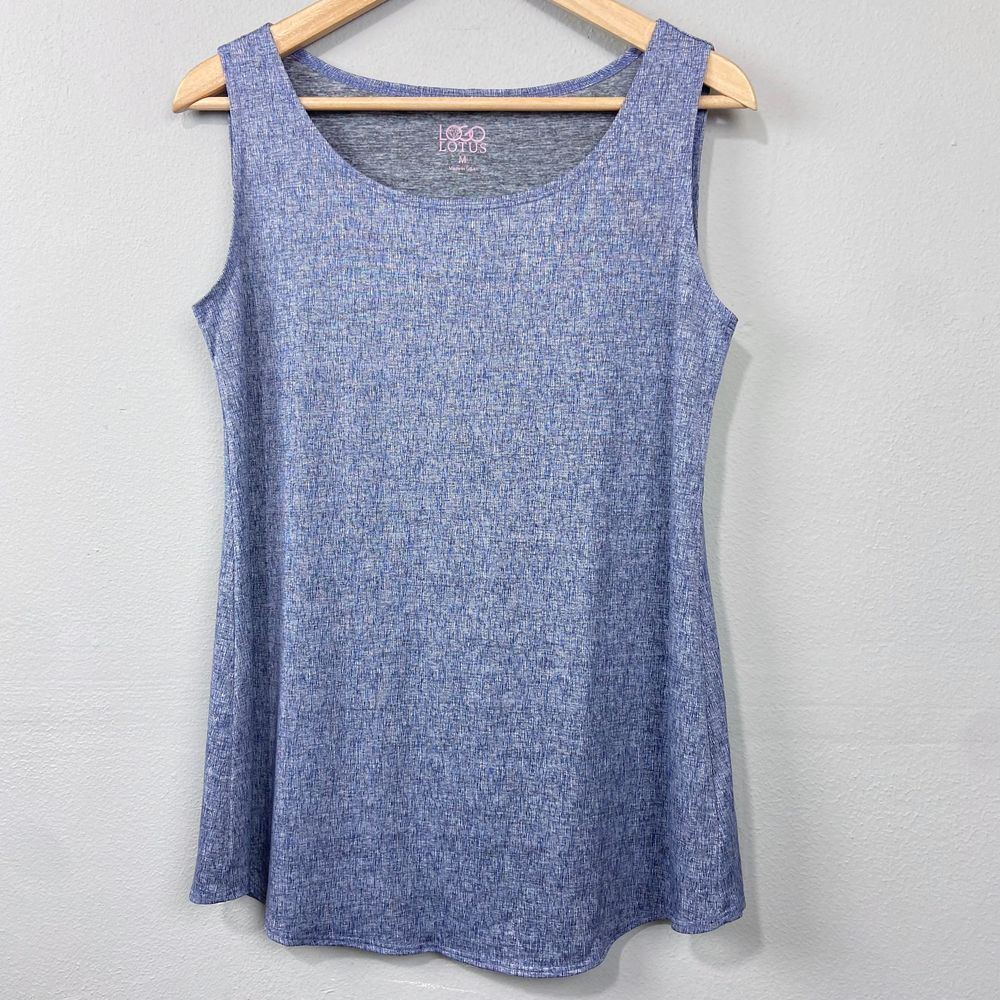 LOGO Lotus Tank Top Sz M Workout Yoga Activewear Athleisure Athletic‎ Sleeveless